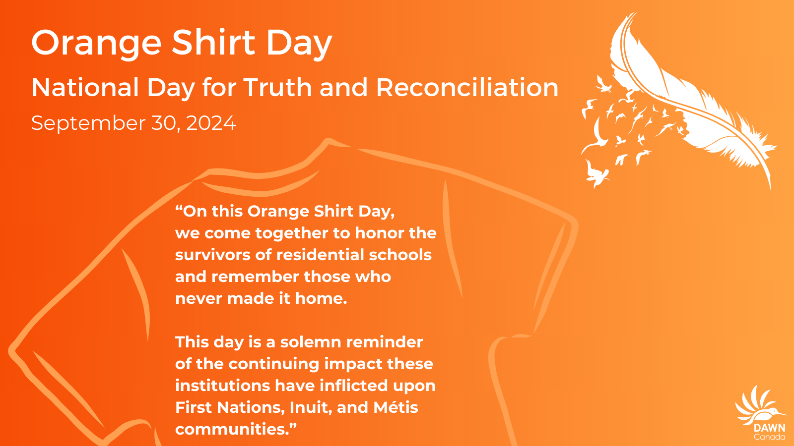 Orange Shirt Day 2024: A Call for Action on Lifespan Disparities and Over-Incarceration