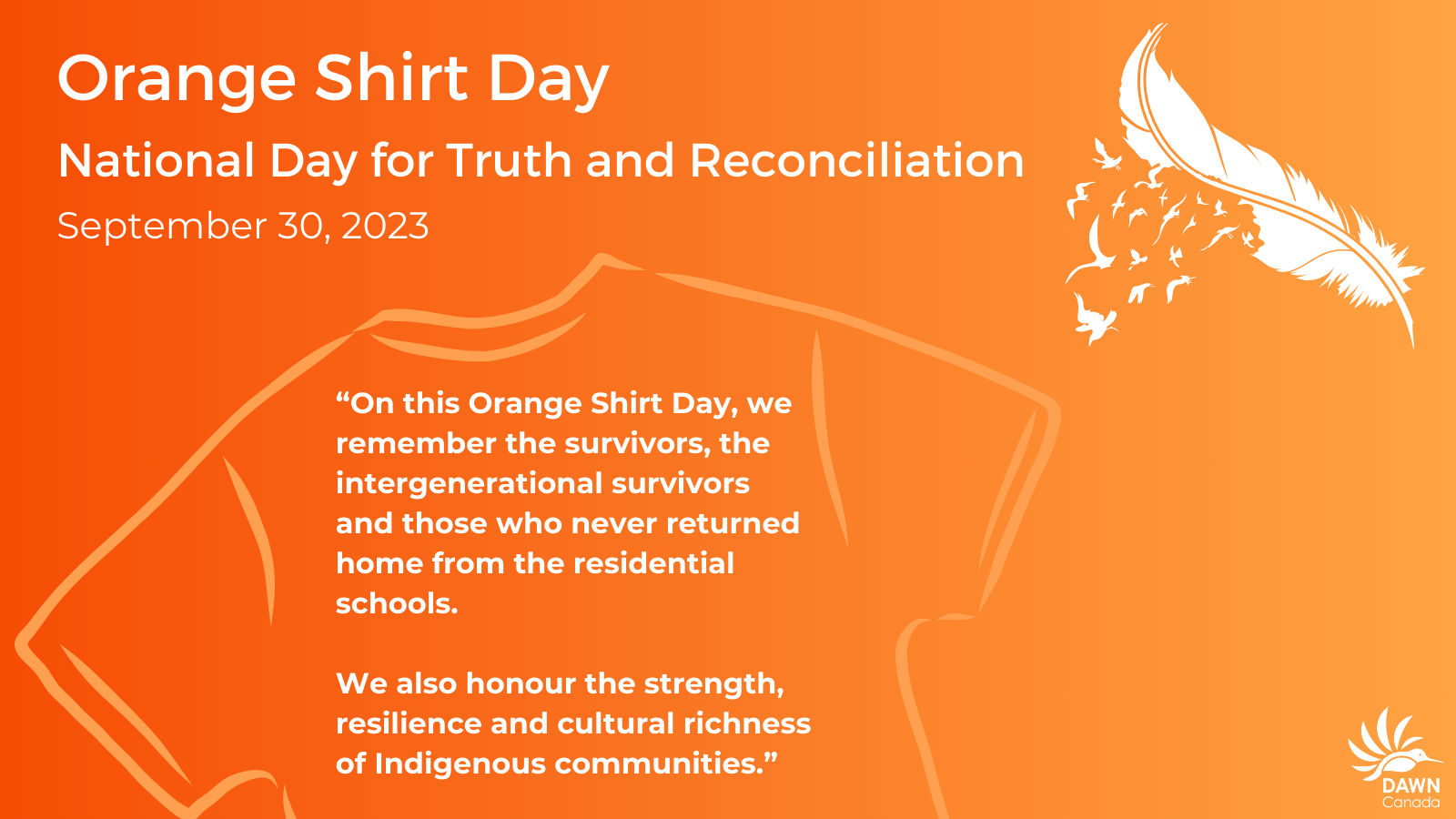 Orange Shirt Day Banner