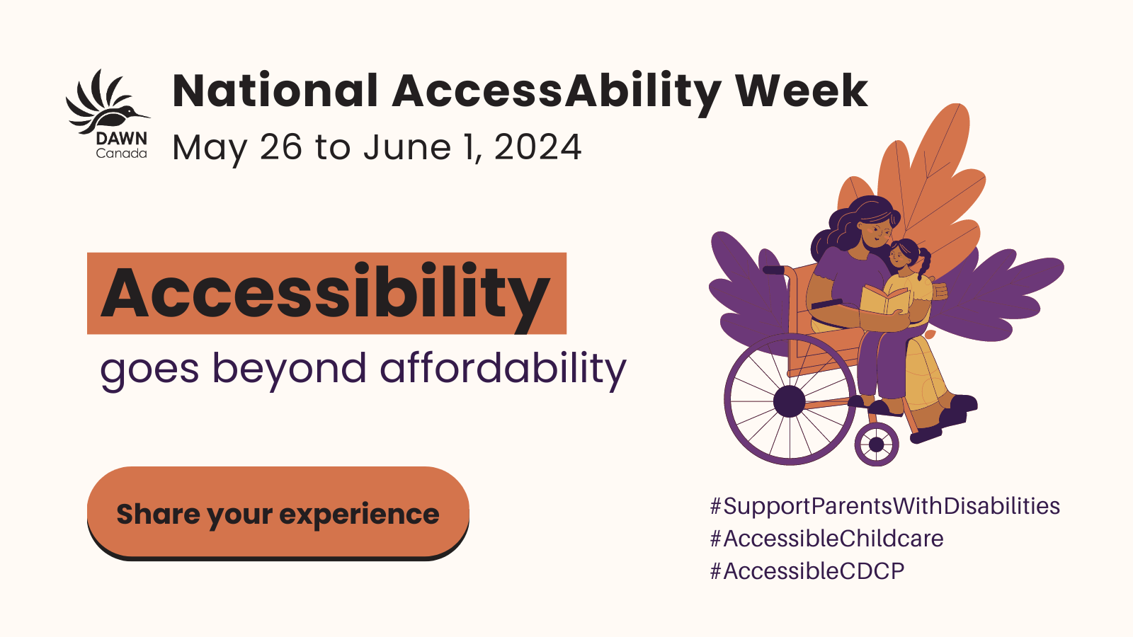 Text-based banner for National Accessibility Week with the slogan "Accessibility goes beyond affordability"
